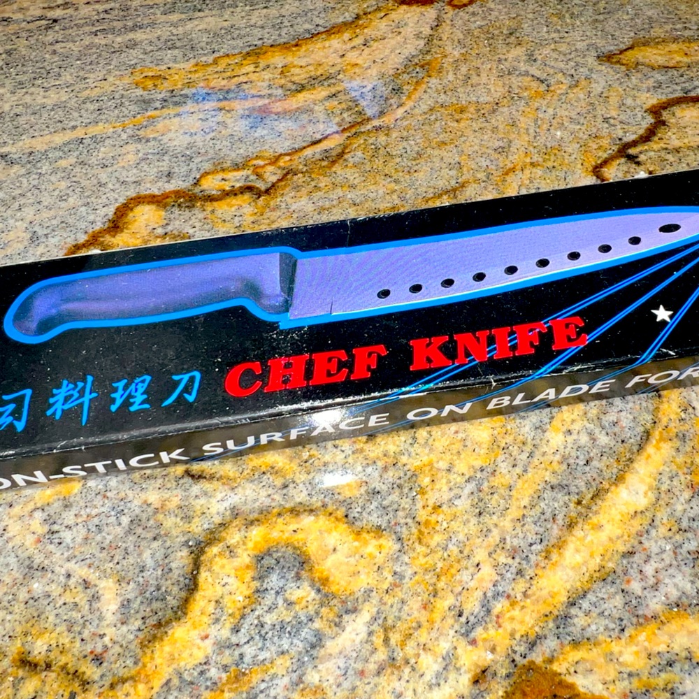 CHEF KNIVE - non stick surface NIB